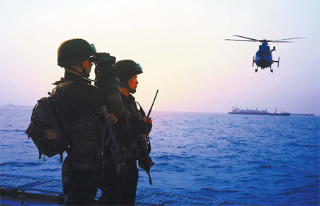 Navy ensures ships can navigate a sea of danger