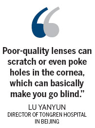 Many blind to the risks of contact lenses