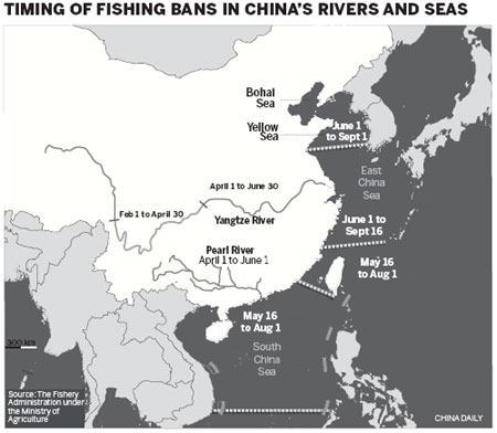 Fishing bans imposed on Pearl, Yangtze to help declining stock