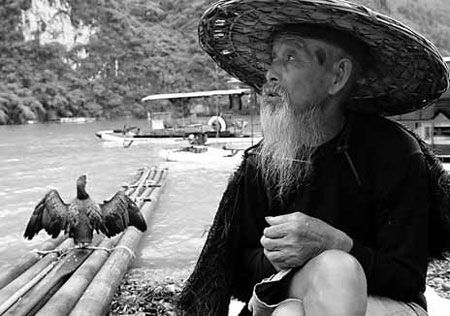 Enterprising villagers lure visitors with cormorants