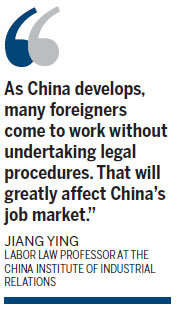 Foreigners working illegally lose some judicial protections