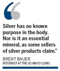 Silver no solution for skin ailments