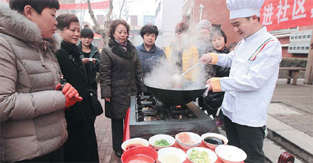 Family feast gives festive feeling