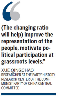 Grassroots get a bigger say in top legislature