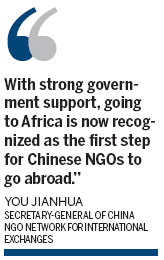 Chinese NGOs reach out to African countries