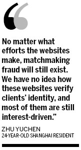 Matchmaking websites crack down on user fraud