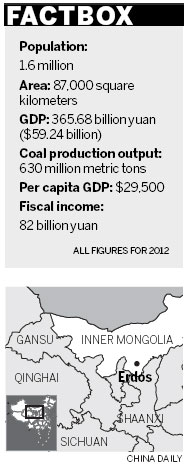 Coal-rich Erdos has clean-energy dream