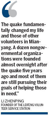 Quake prompts growth in NGOs
