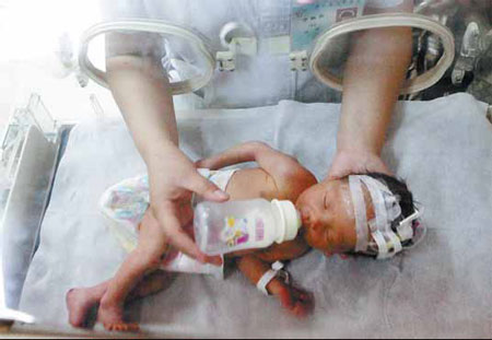 Infant's fall in pipe probed