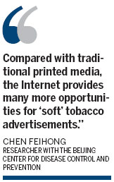 Tobacco companies go online for ad space