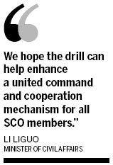 Disaster drill to improve cooperation