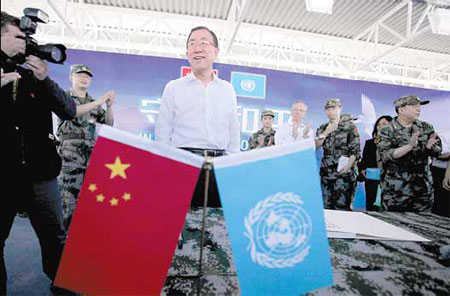 UN chief hails China's peacekeepers