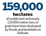 Sichuan floods wreaking havoc on crops