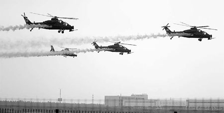 Homemade choppers make aerobatic stunt debut at expo