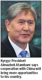 Kyrgyzstan head looks forward to meeting with Xi
