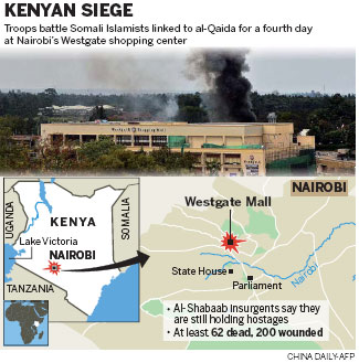 Death toll in Nairobi siege expected to rise