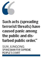 Crackdown on hoax terror threats