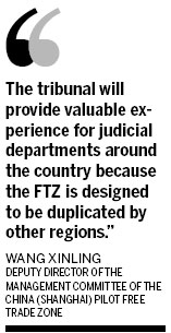 Shanghai FTZ tribunal opens to boost trade