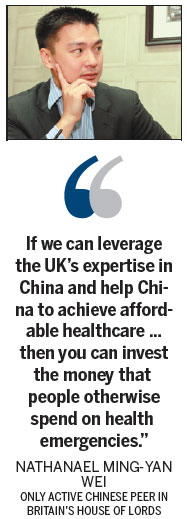 Britain's Wei leads healthcare initiative