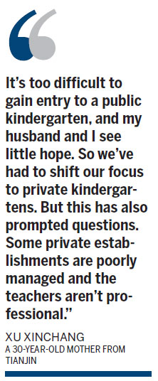 Parents put kindergartens to the test