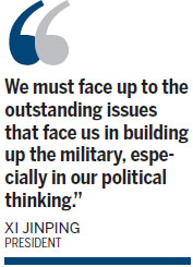 Xi calls on army to remember past in fight against corruption