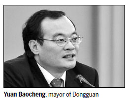 Dongguan gets ready for new growth phase