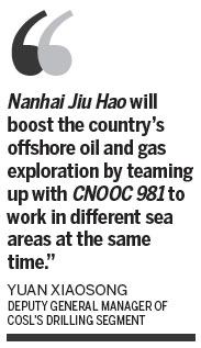 CNOOC puts second deep-water rig into use
