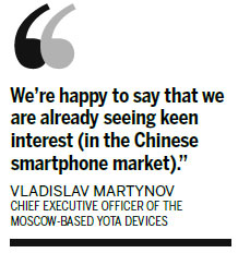 Smartphone firms to feel the force of Russia's Yota