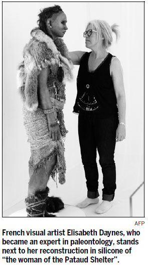 Display reveals faces of prehistoric humans