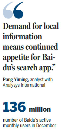 Baidu's search app enjoys record year