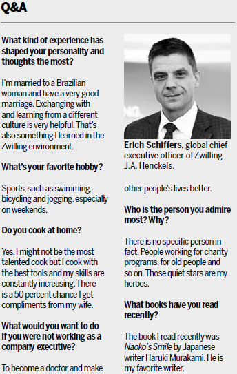 Zwilling stays at cutting edge of the kitchenware industry