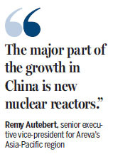Areva's future pegged to new plants in China