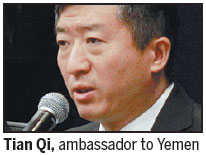 Turmoil in Yemen halts projects: ambassador