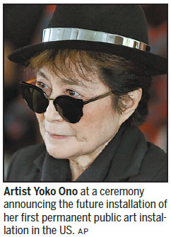 Chicago to get Yoko Ono art installation