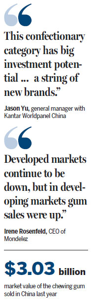 Chewing gum's the next big bubble