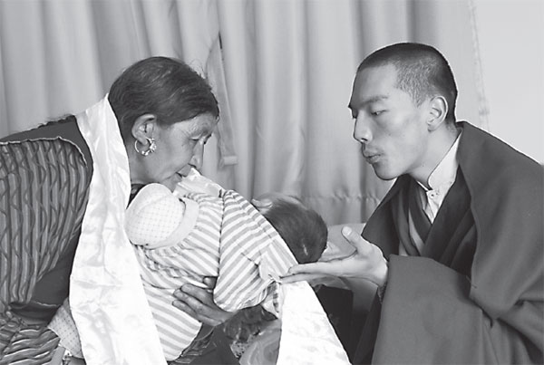 Living Buddha walks path of enlightenment