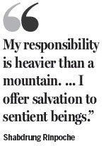 Living Buddha walks path of enlightenment