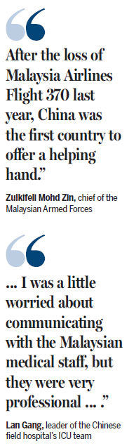 Drill boosts Sino-Malaysia military ties