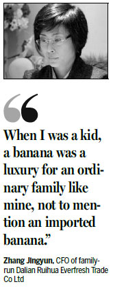 Banana bunkers bloom in Dalian