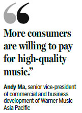 Music industry dreaming of China streaming