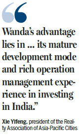 Wanda to develop $10b park in India
