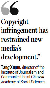 New media tangles with copyright