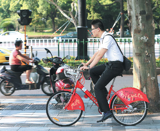 Hangzhou abuzz over bike sharing