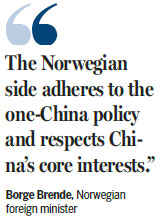 Beijing and Oslo will seek trade deal