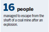 Nine killed in coal mine explosion