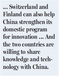 Finland, Switzerland apt models for research, innovation
