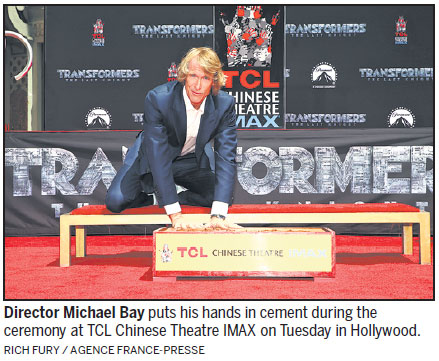 Bay cements place in Hollywood elite