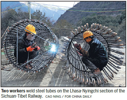 China builds a bridge across the sky