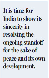 India must end standoff for its own good