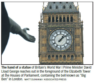 'Big Ben' bell to fall silent for four years